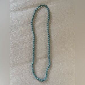 Turquoise Blue Beaded Fashion Necklace